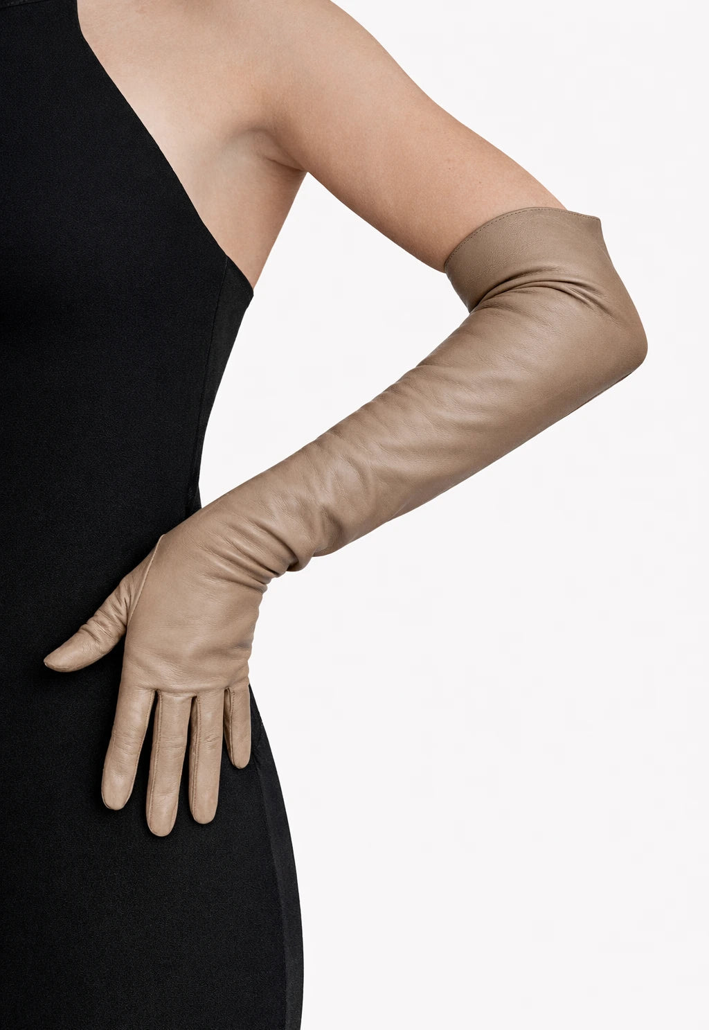 orsay handschuhe Lange Opernhandschuhe aus Leder über dem Ellbogen