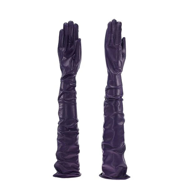 EXTRA LONG LEATHER GLOVES – Amalfi (80 cm, shoulder length)