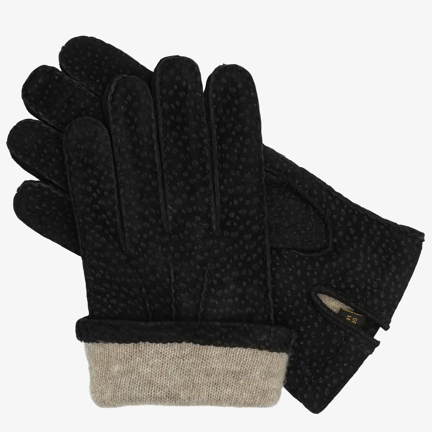 mens carpincho gloves black