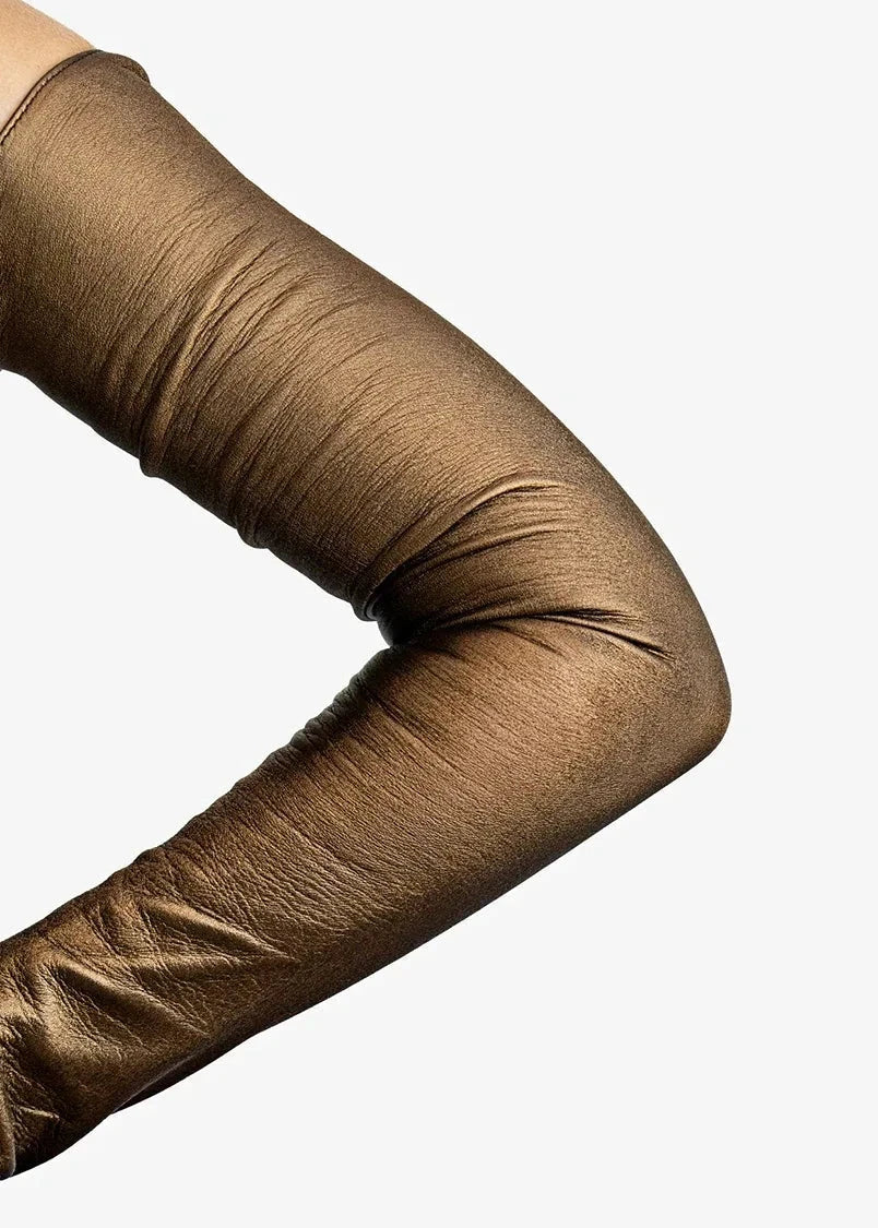 metallic bronze detail