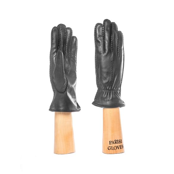 women's deerskin gloves grey