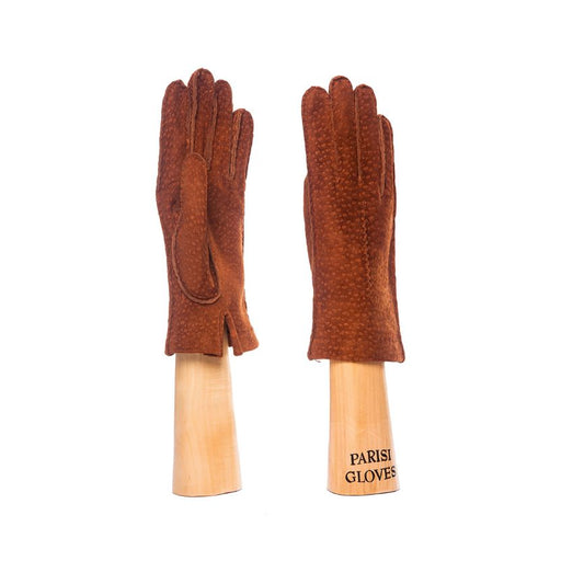 women's capybara gloves tobacco