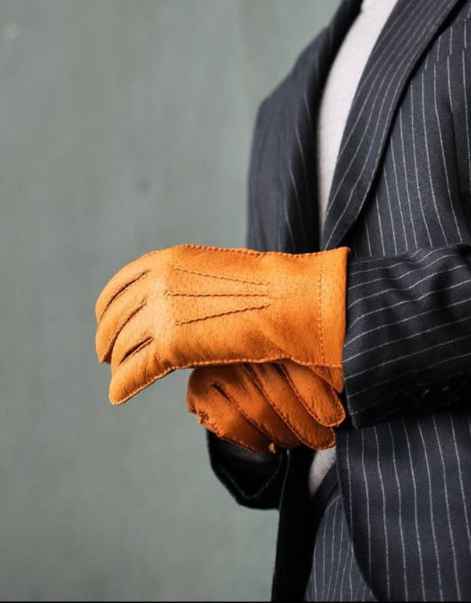 Men's leather gloves