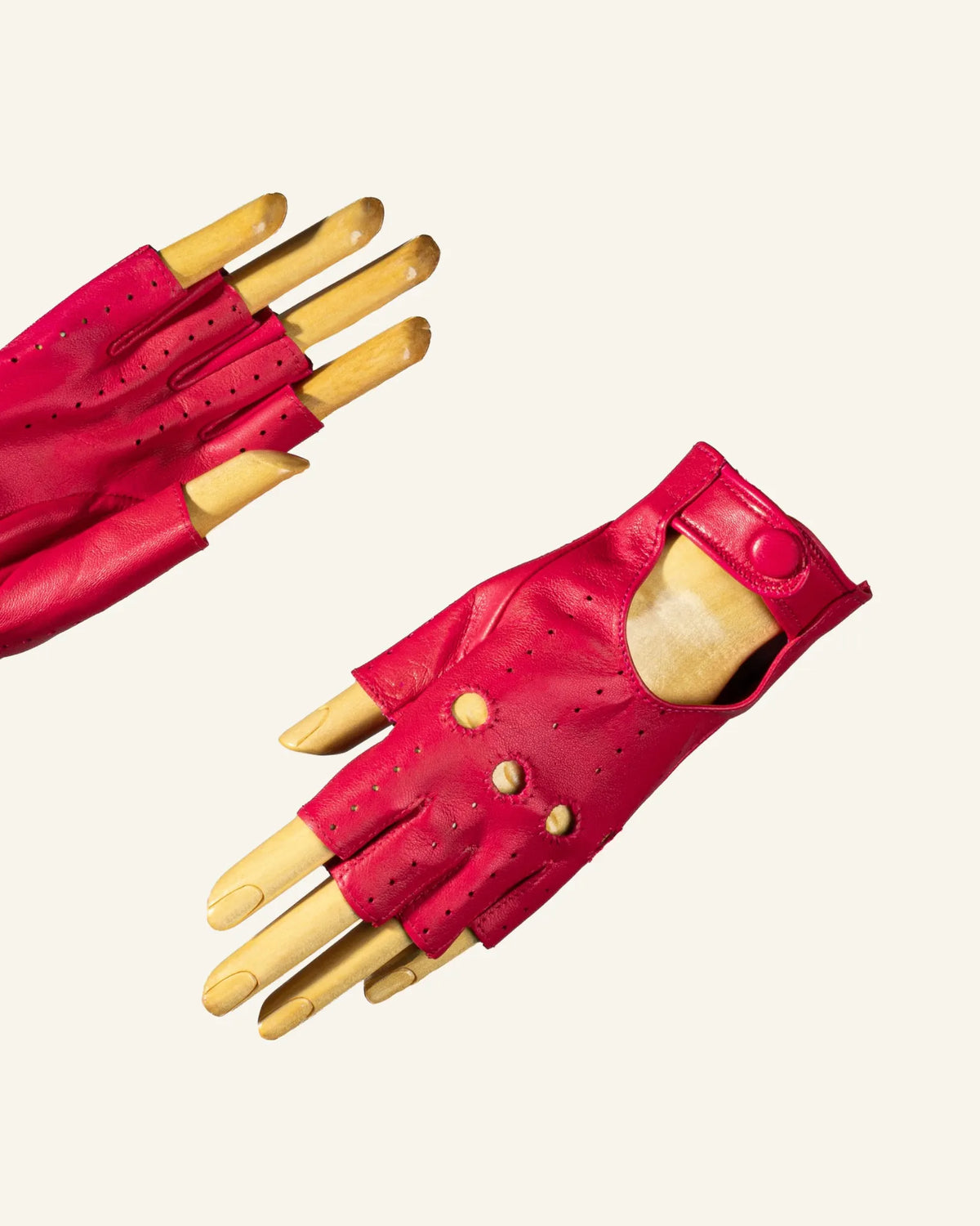 Damen-Lederhandschuhe ohne Finger – Breva