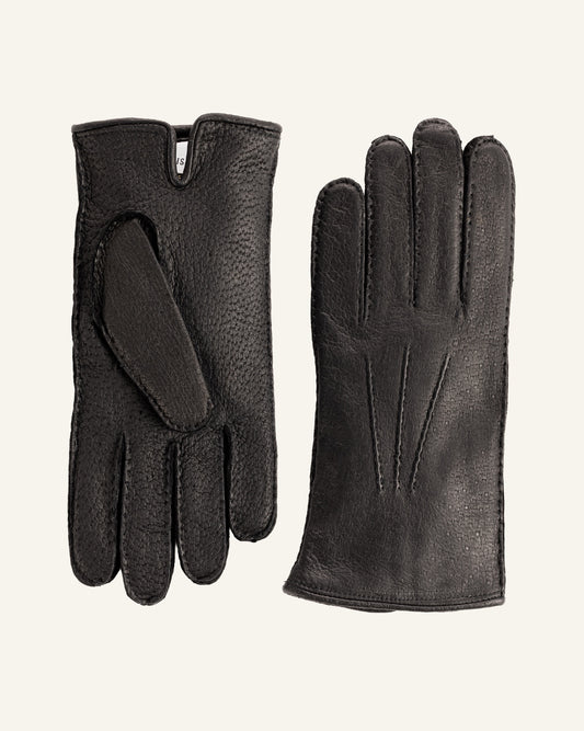 Peccarylederhandschuhe mit Kaschmirfutter