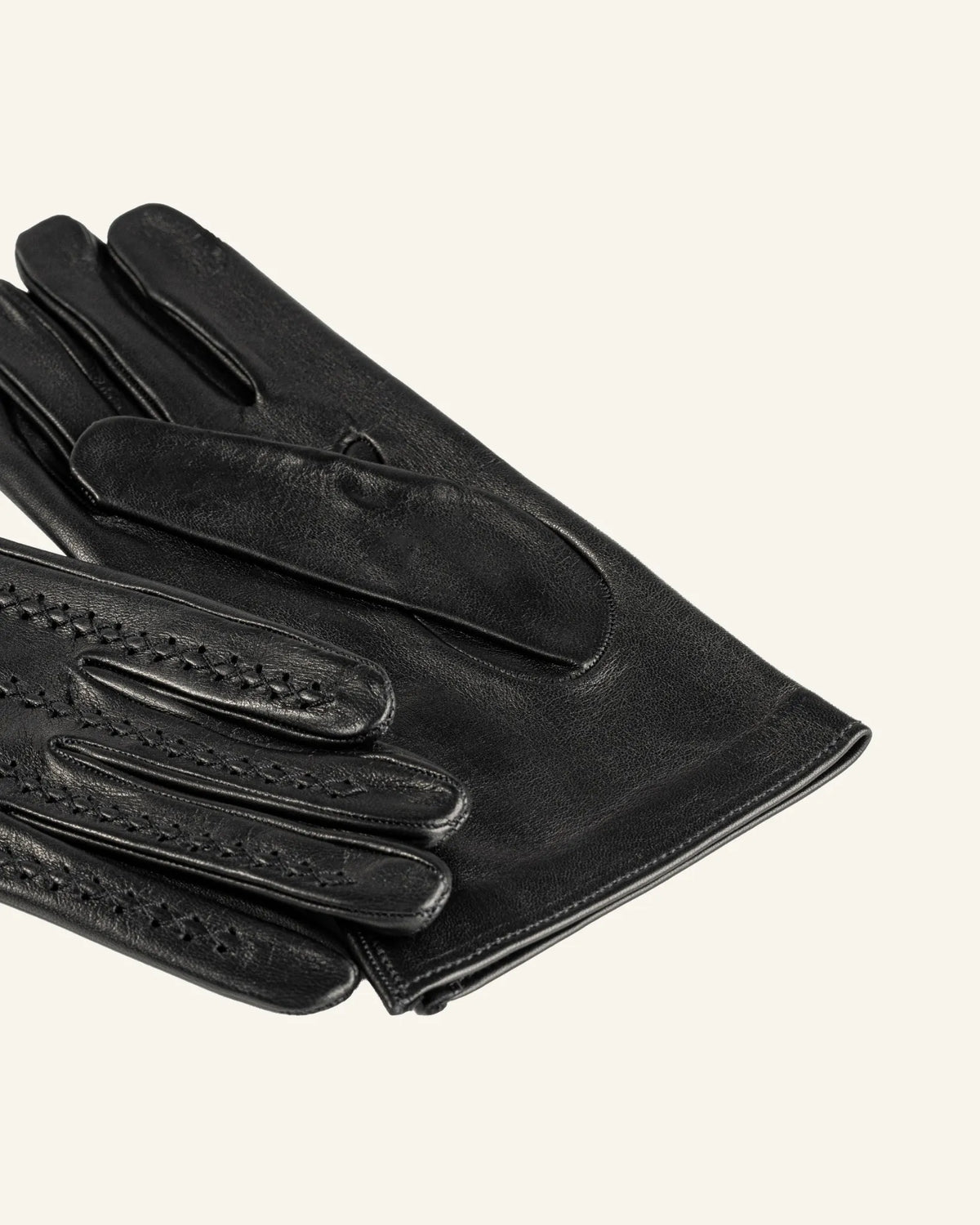 Damen Lederhandschuhe mit handgenähten Details - Trama