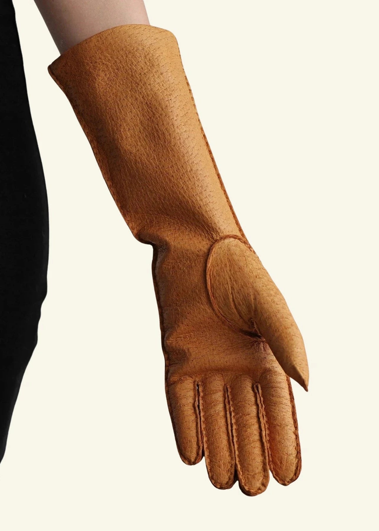 Lange Pekari-Lederhandschuhe – Rarissima (6 Knöpfe)