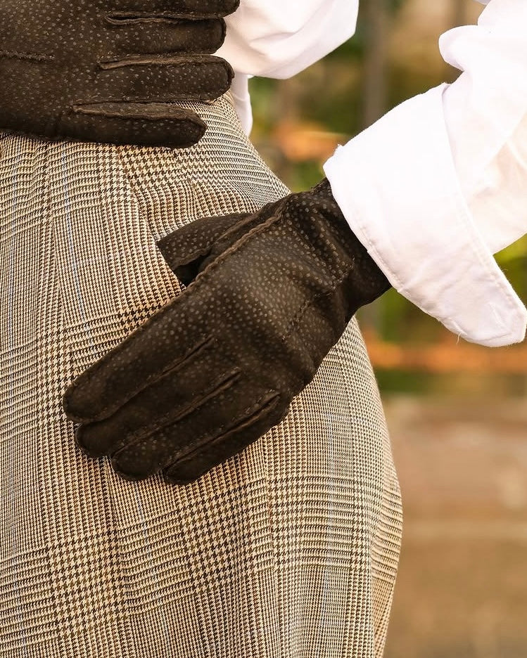 Women's carpincho leather gloves with cashmere lining - Sottovoce