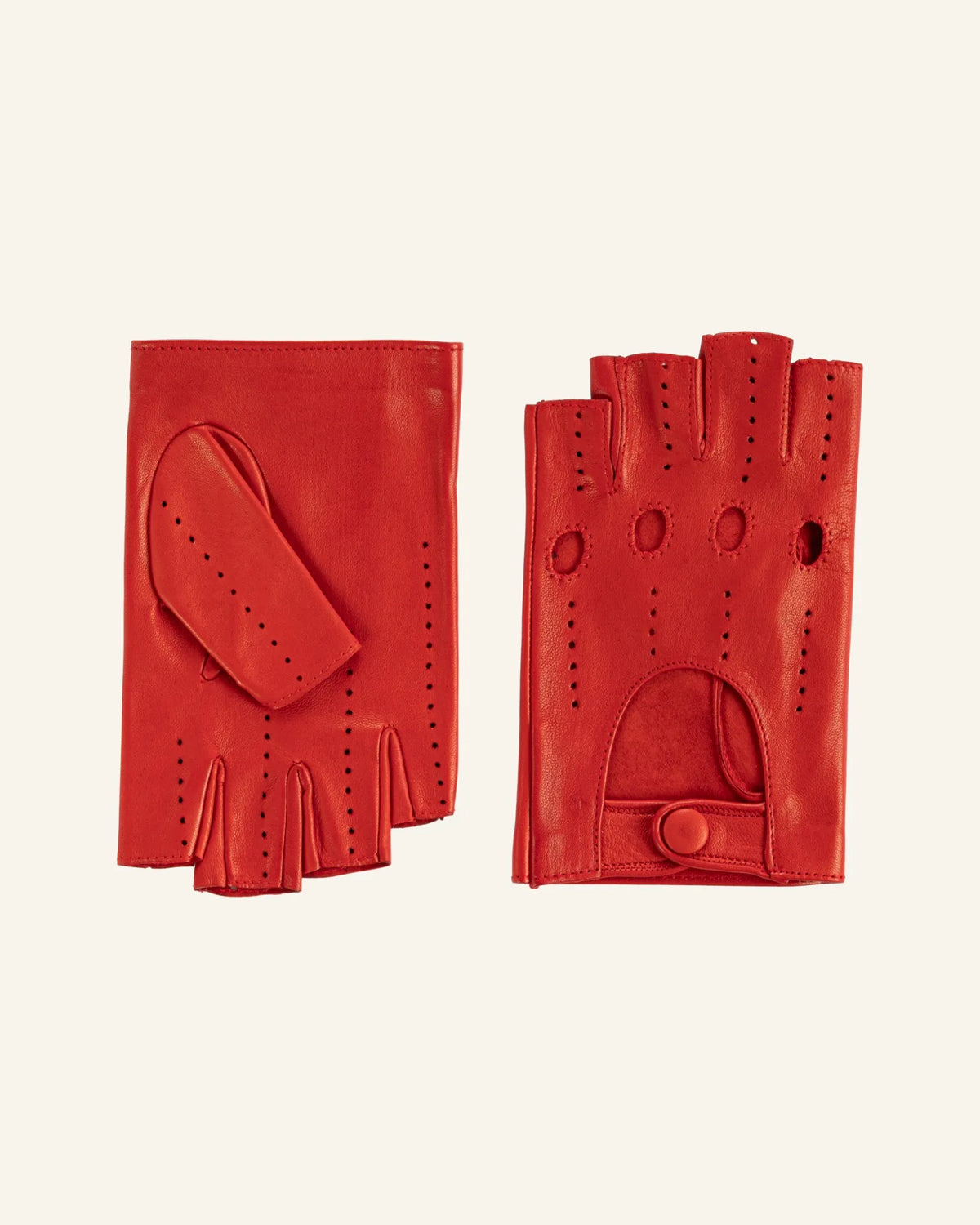 Men's fingerless leather driving gloves - Rasante-1