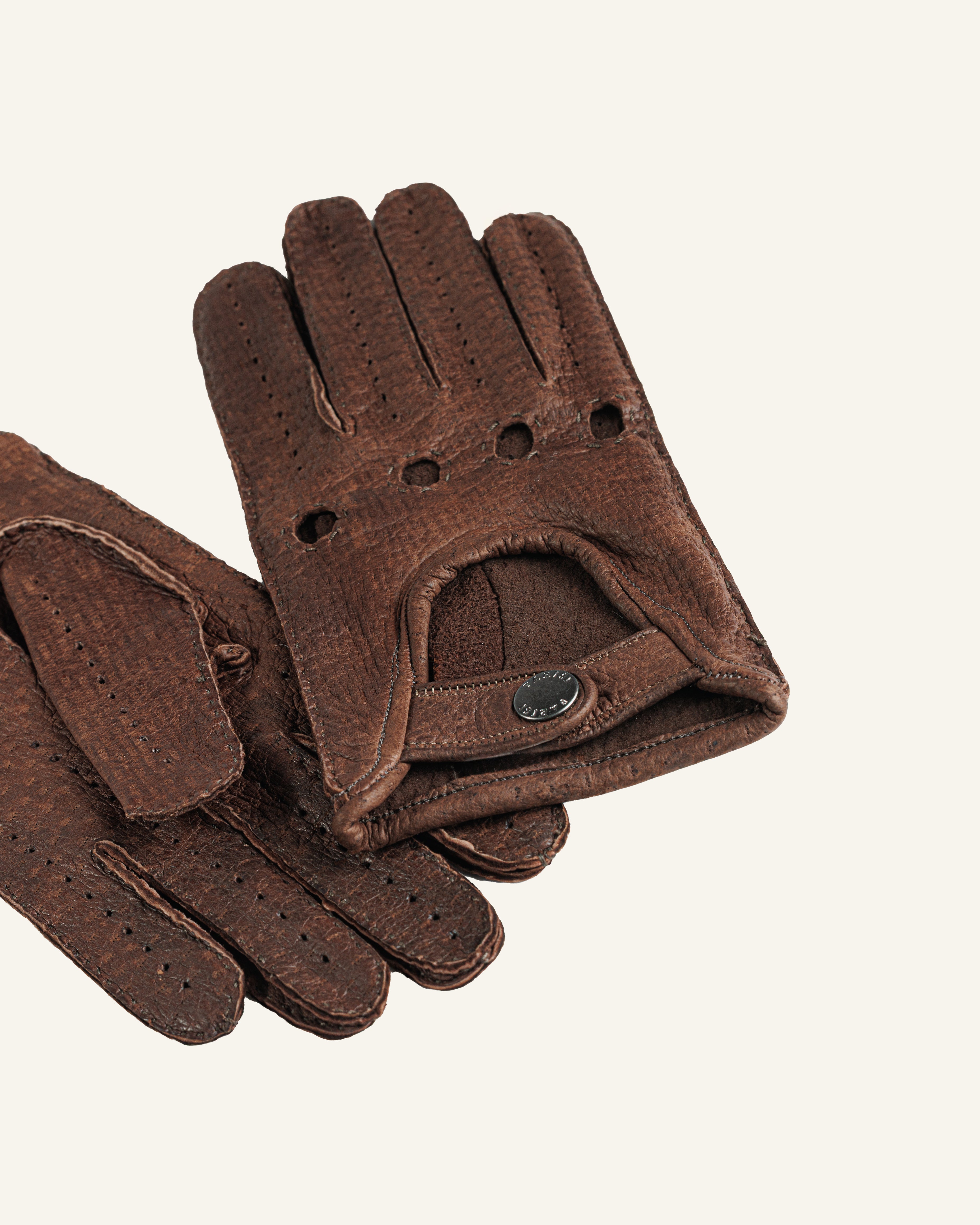 Women’s peccary leather driving gloves - Andatura-4