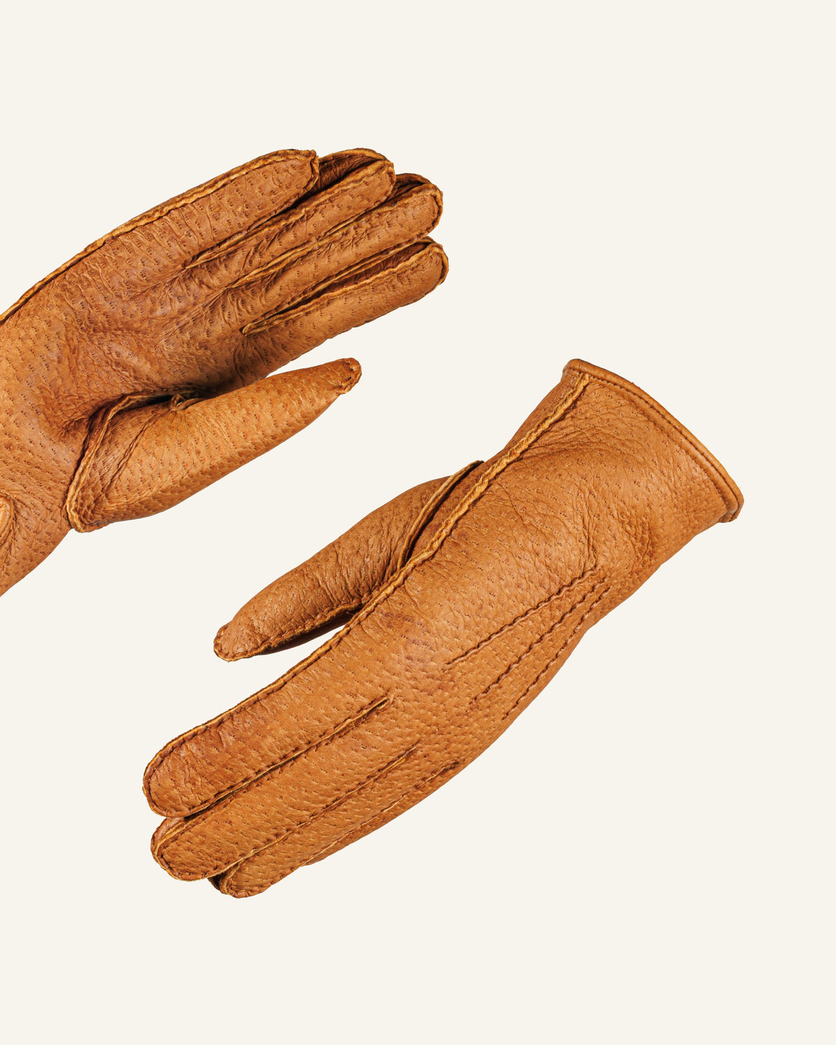 Men's bespoke peccary leather gloves - Contegno