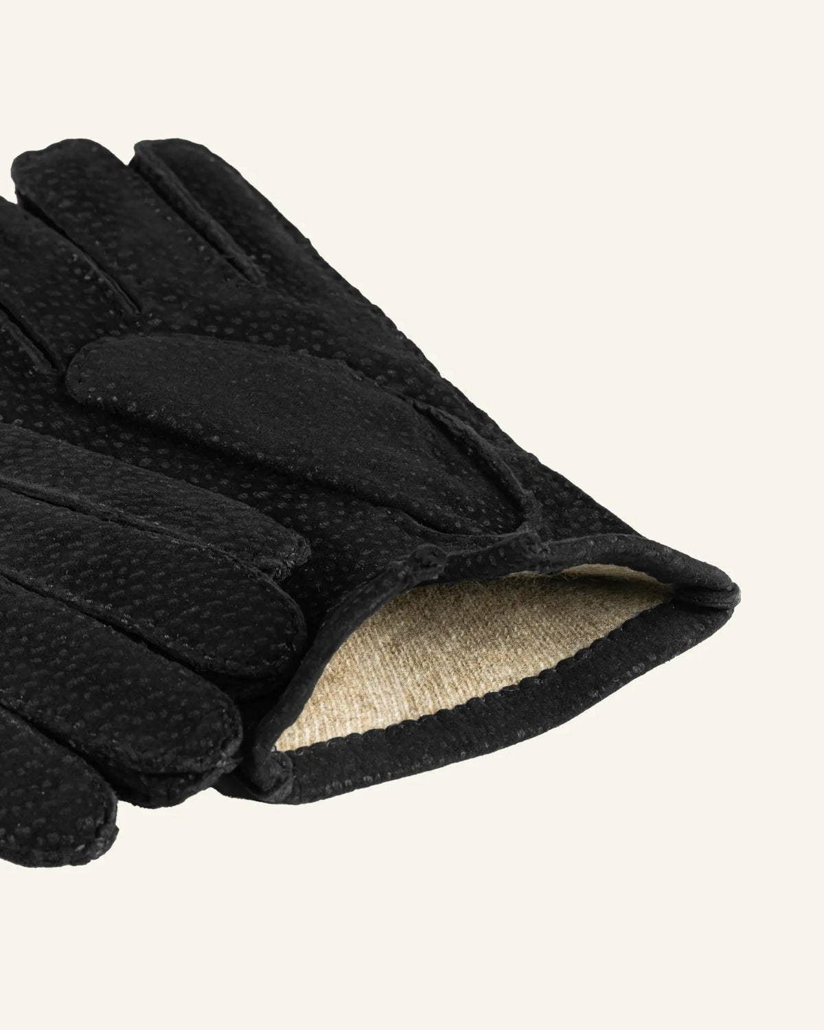 Men's carpincho leather gloves black