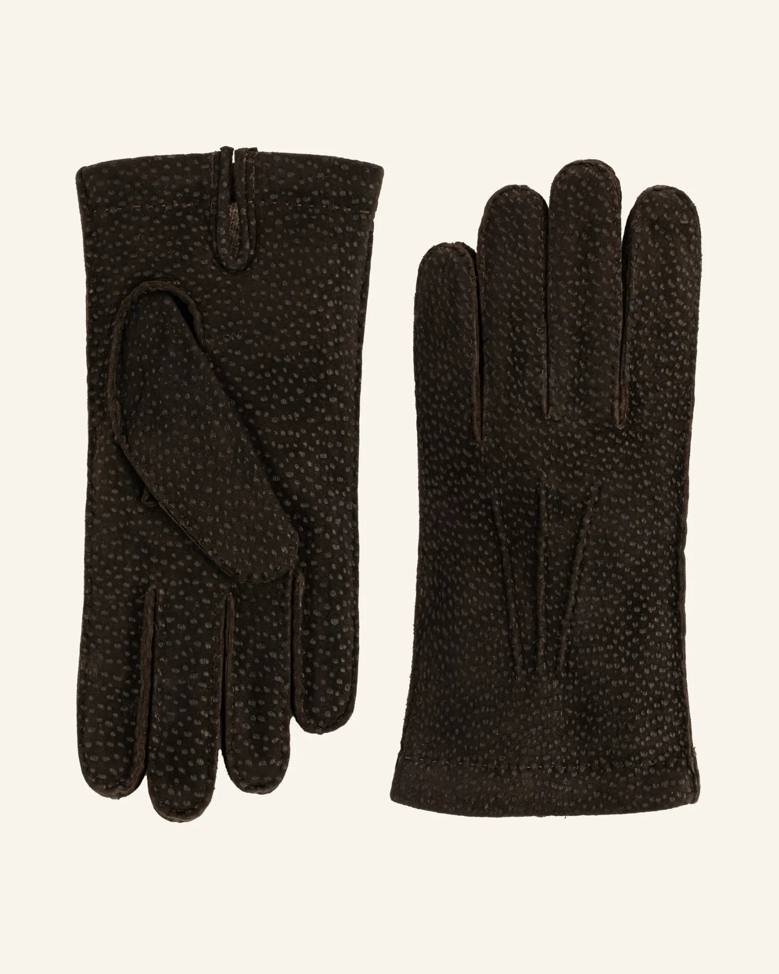 Men's carpincho leather gloves brown
