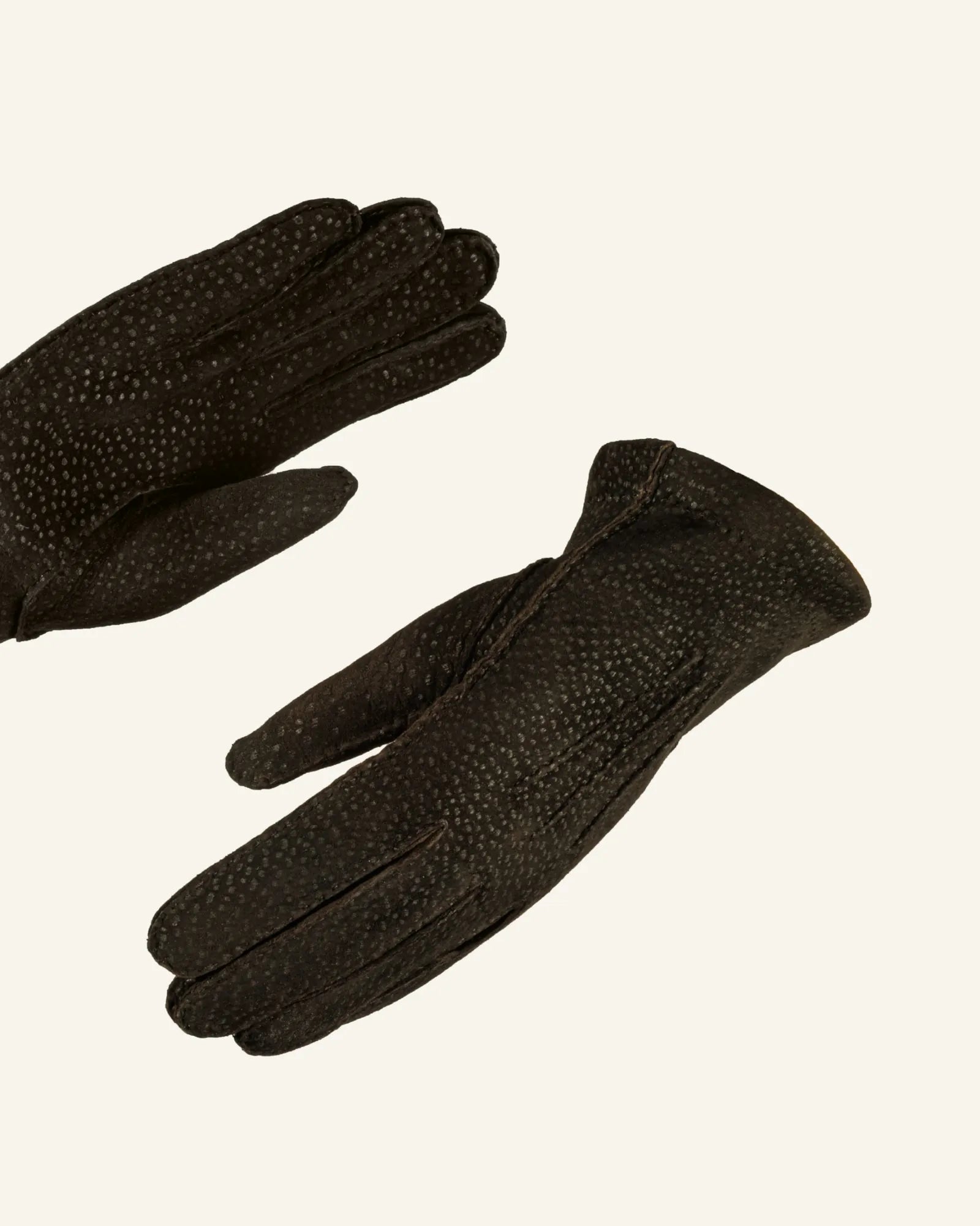 Men's carpincho leather gloves brown 