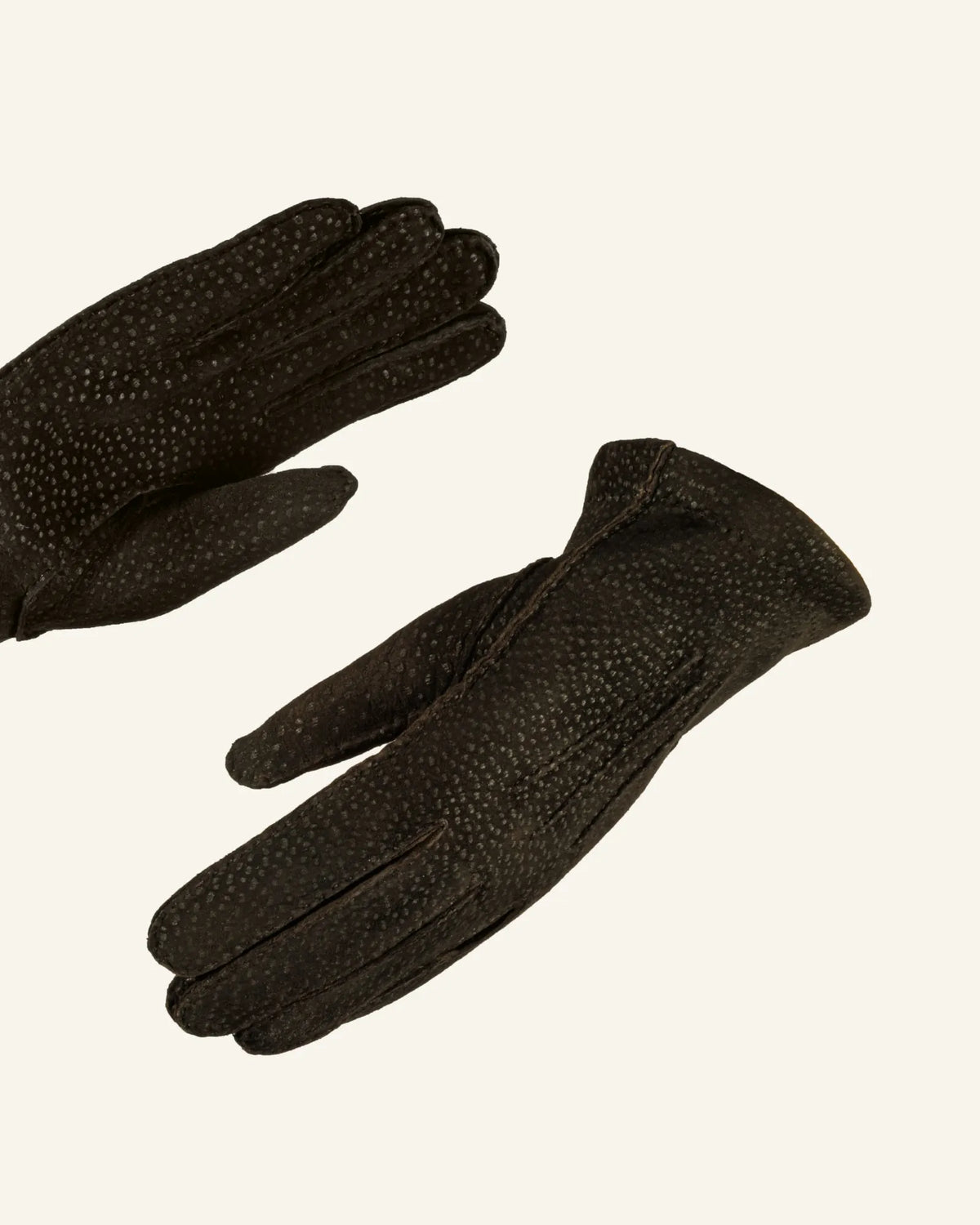 Men's carpincho leather gloves brown 