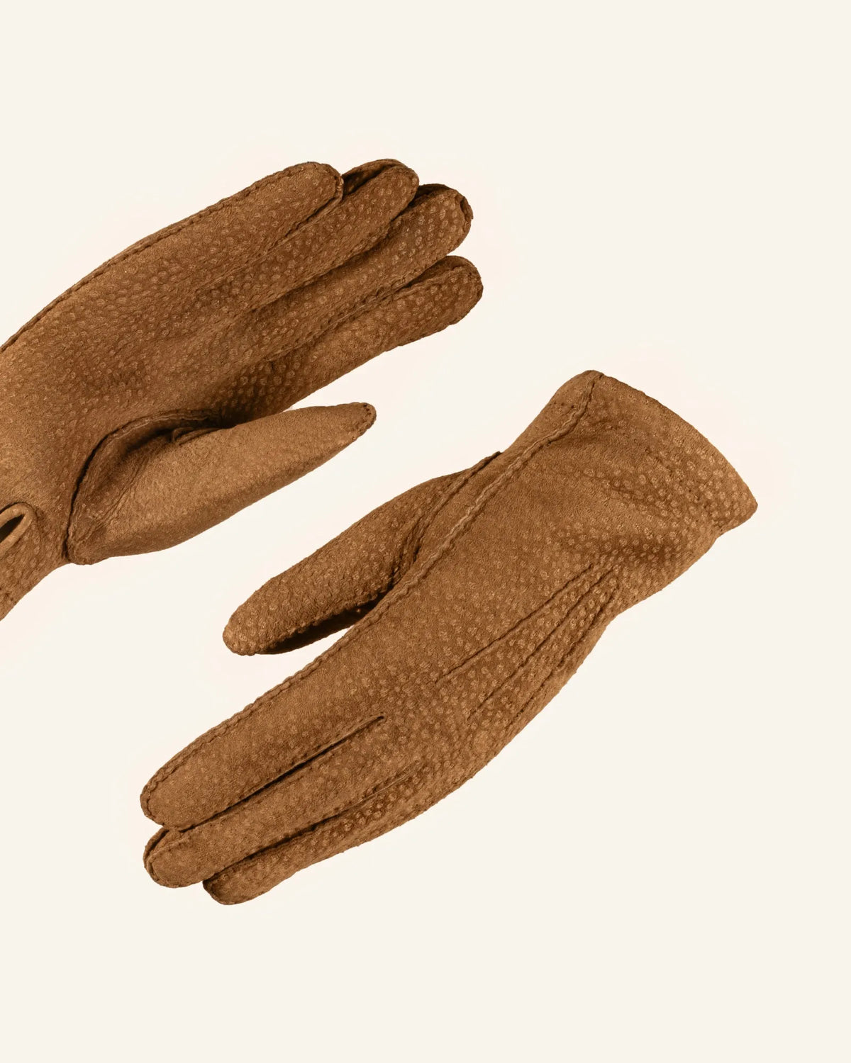 Men's carpincho leather gloves tobacco 