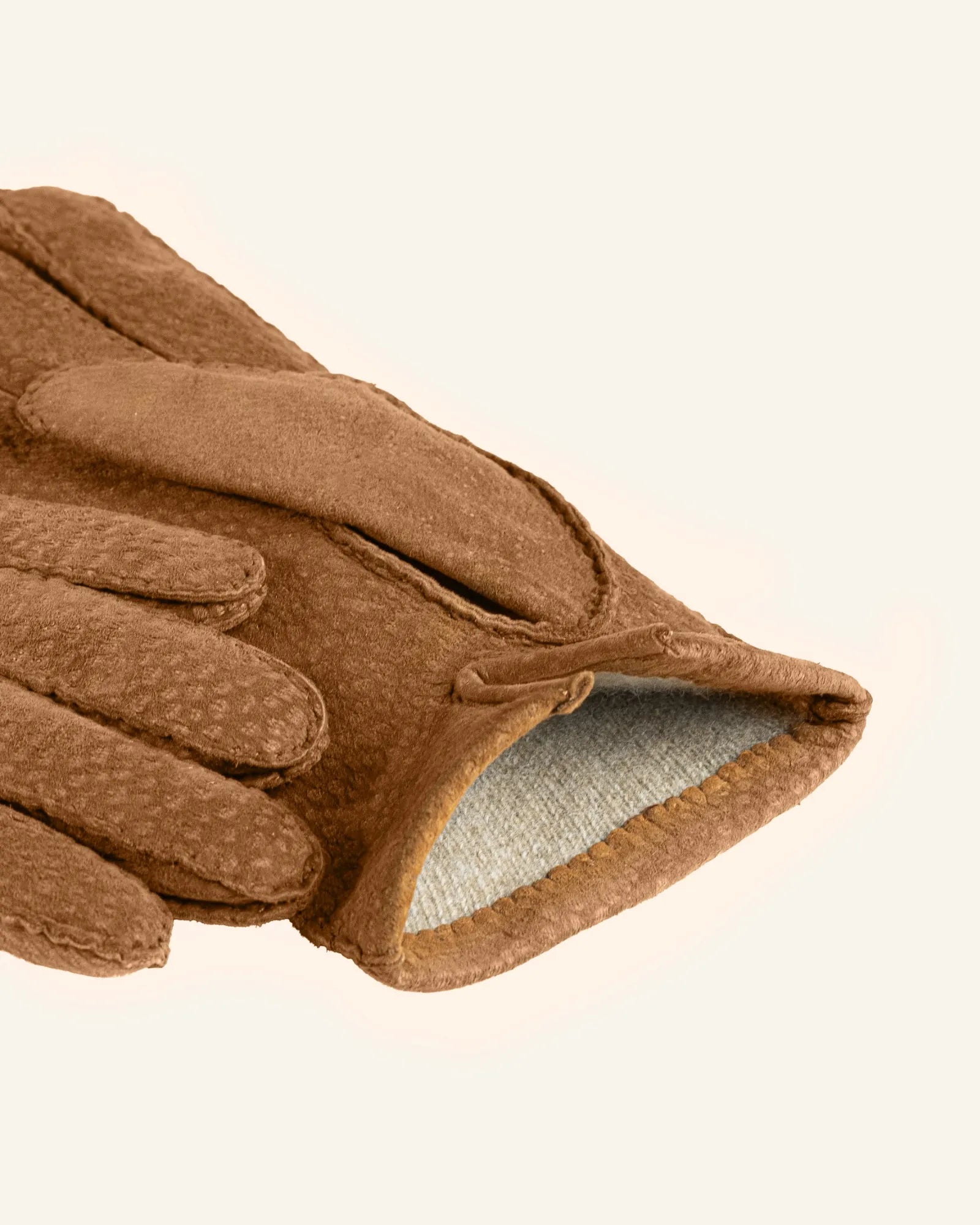 Men's carpincho leather gloves tobacco
