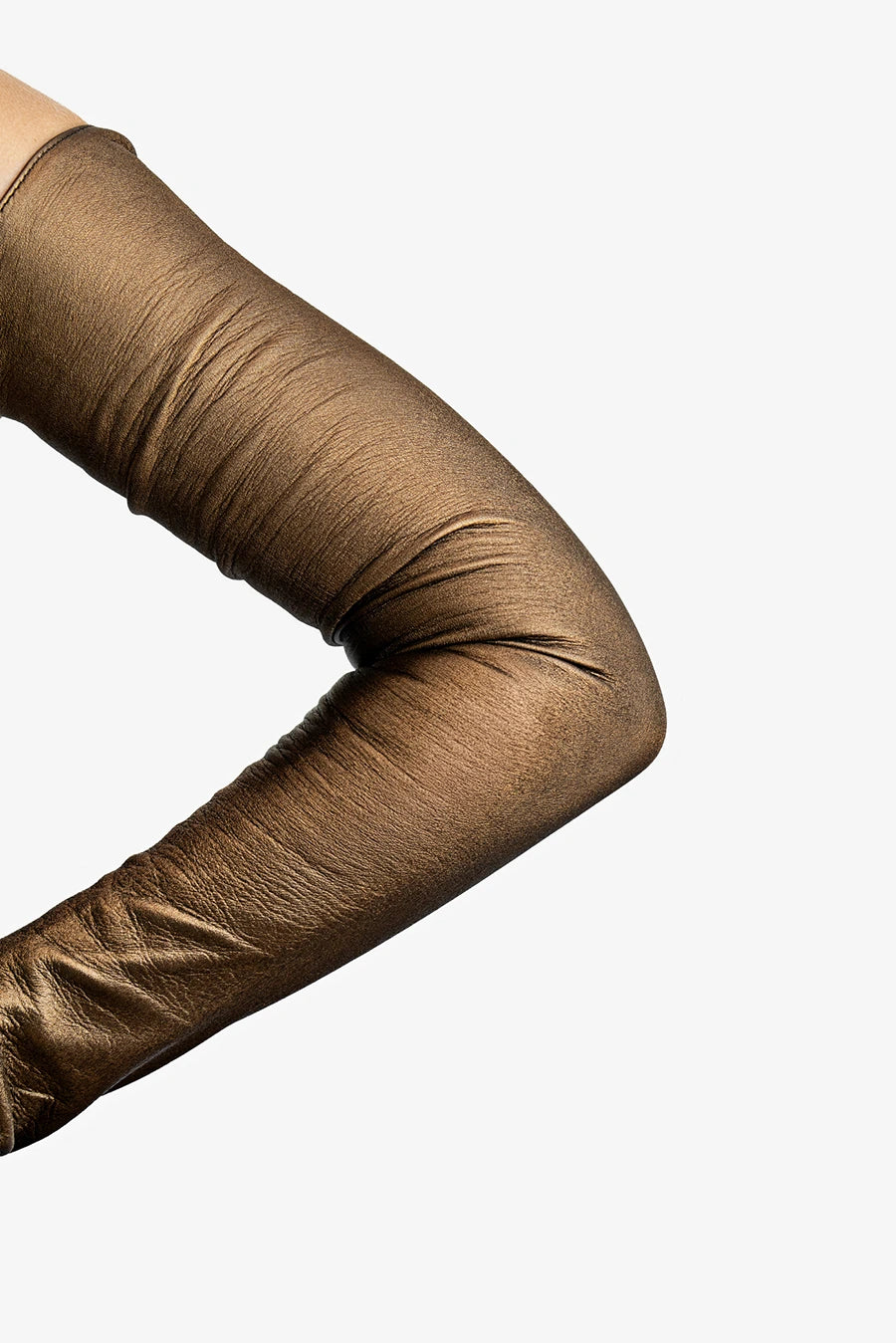 EXTRA LONG METALLIC LEATHER GLOVES - Amalfi Special Edition (80cm, shoulder length)