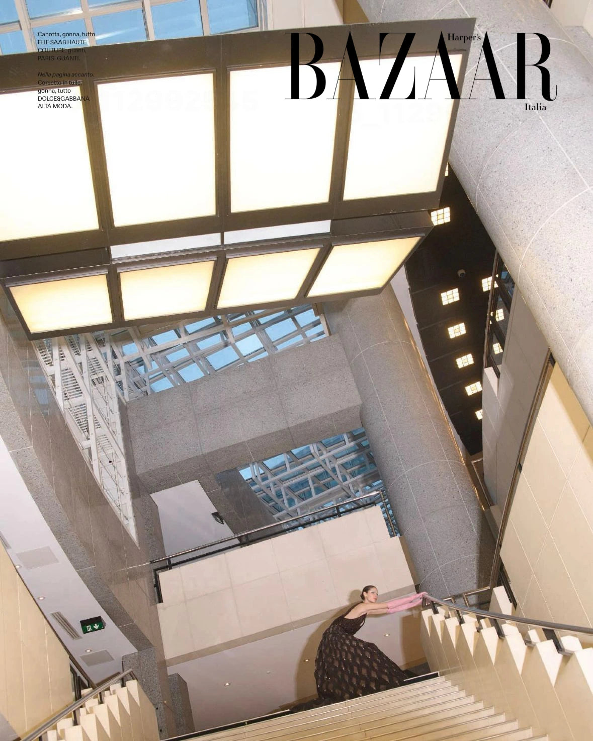 Parisi gloves featured in Harper's Bazaar Italia