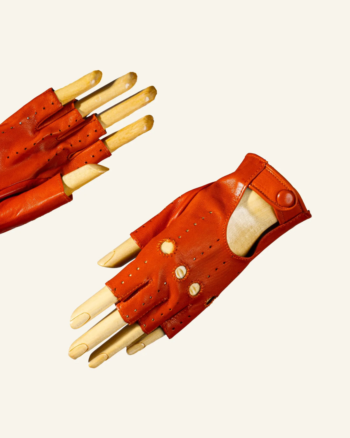 Damen-Lederhandschuhe ohne Finger – Breva