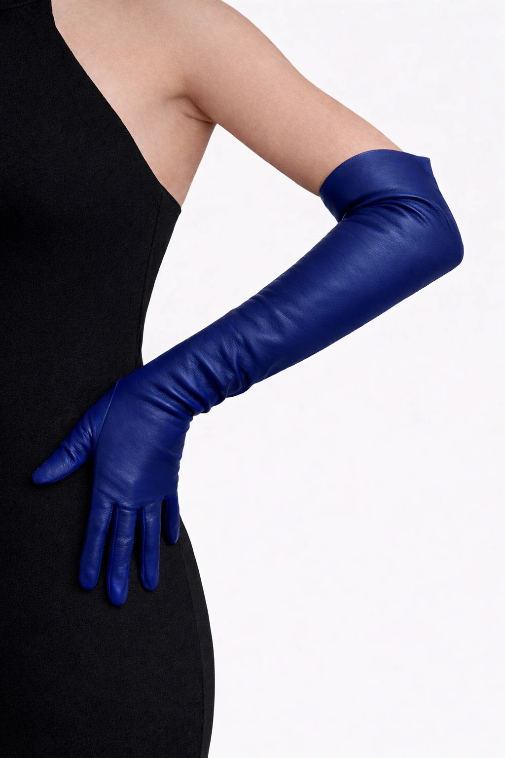 Long opera leather gloves - Sorrento (60cm, classic length)