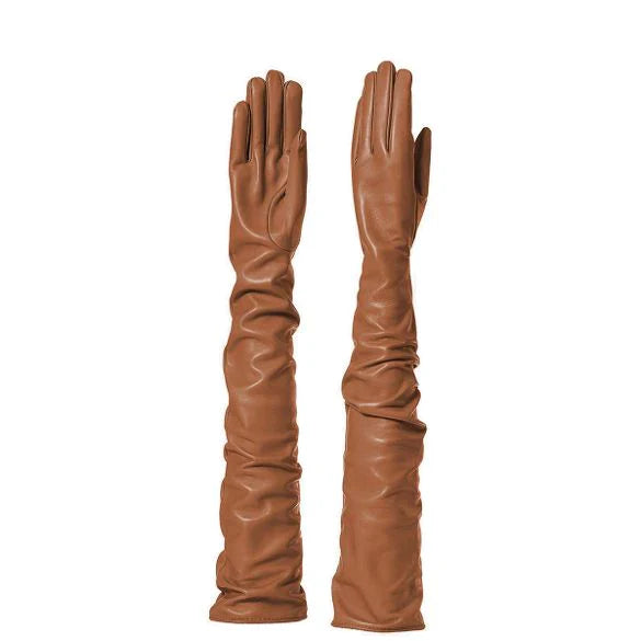 Amalfi | Shoulder Length Leather Gloves (80cm)