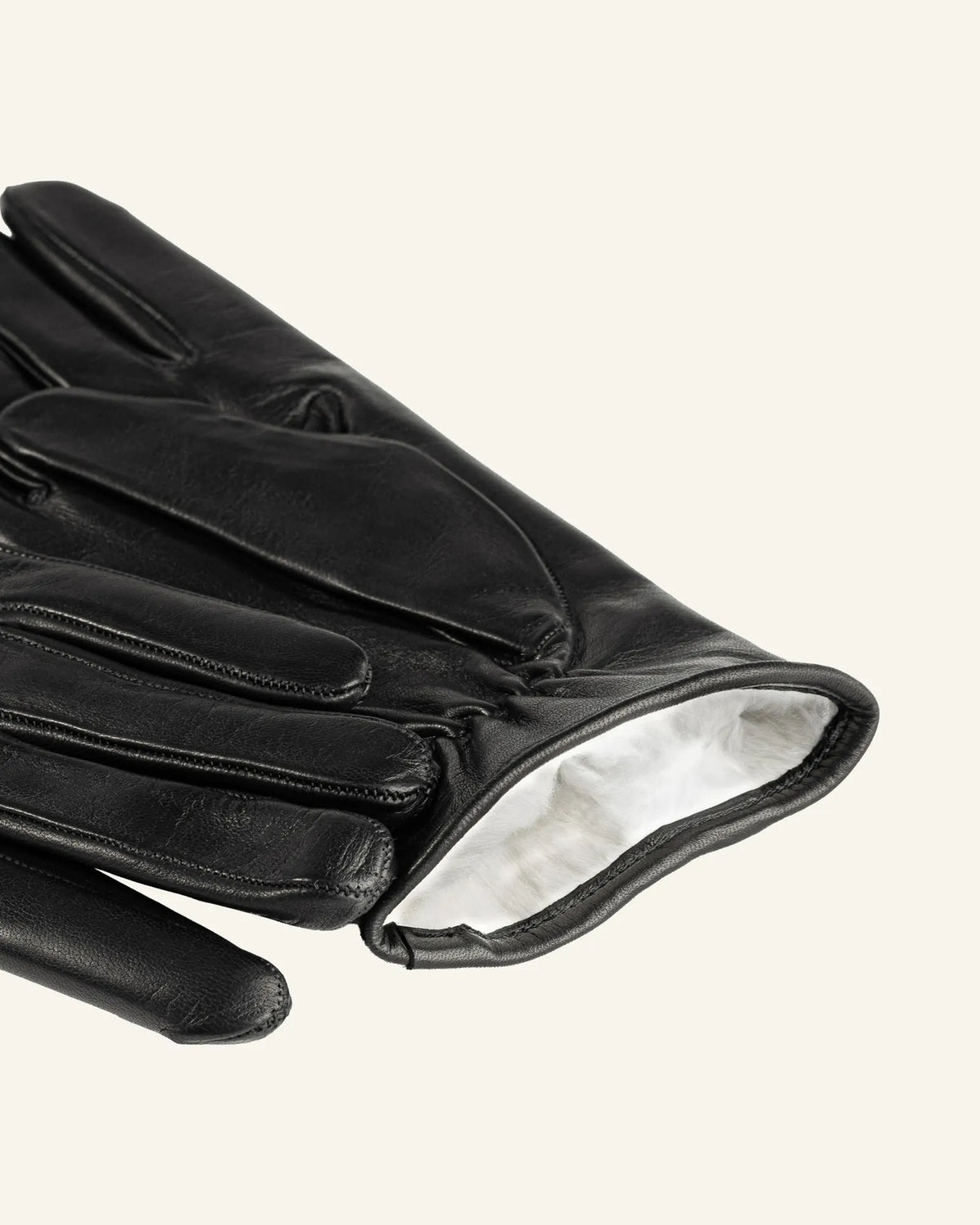 Women's leather gloves with rabbit fur lining - Dama