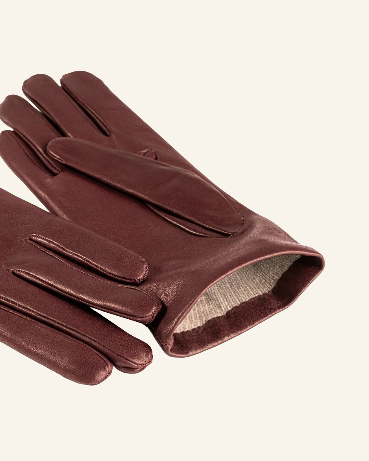 Women's leather gloves with cashmere lining - Quiete