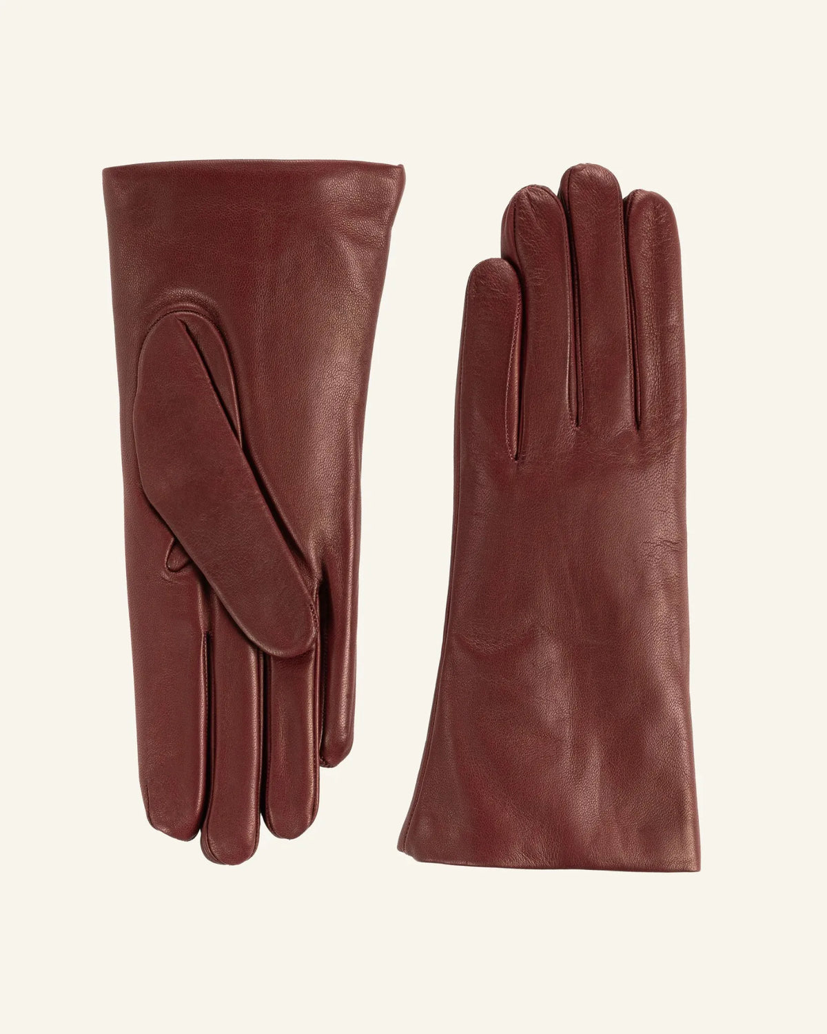 Women's leather gloves with cashmere lining - Quiete