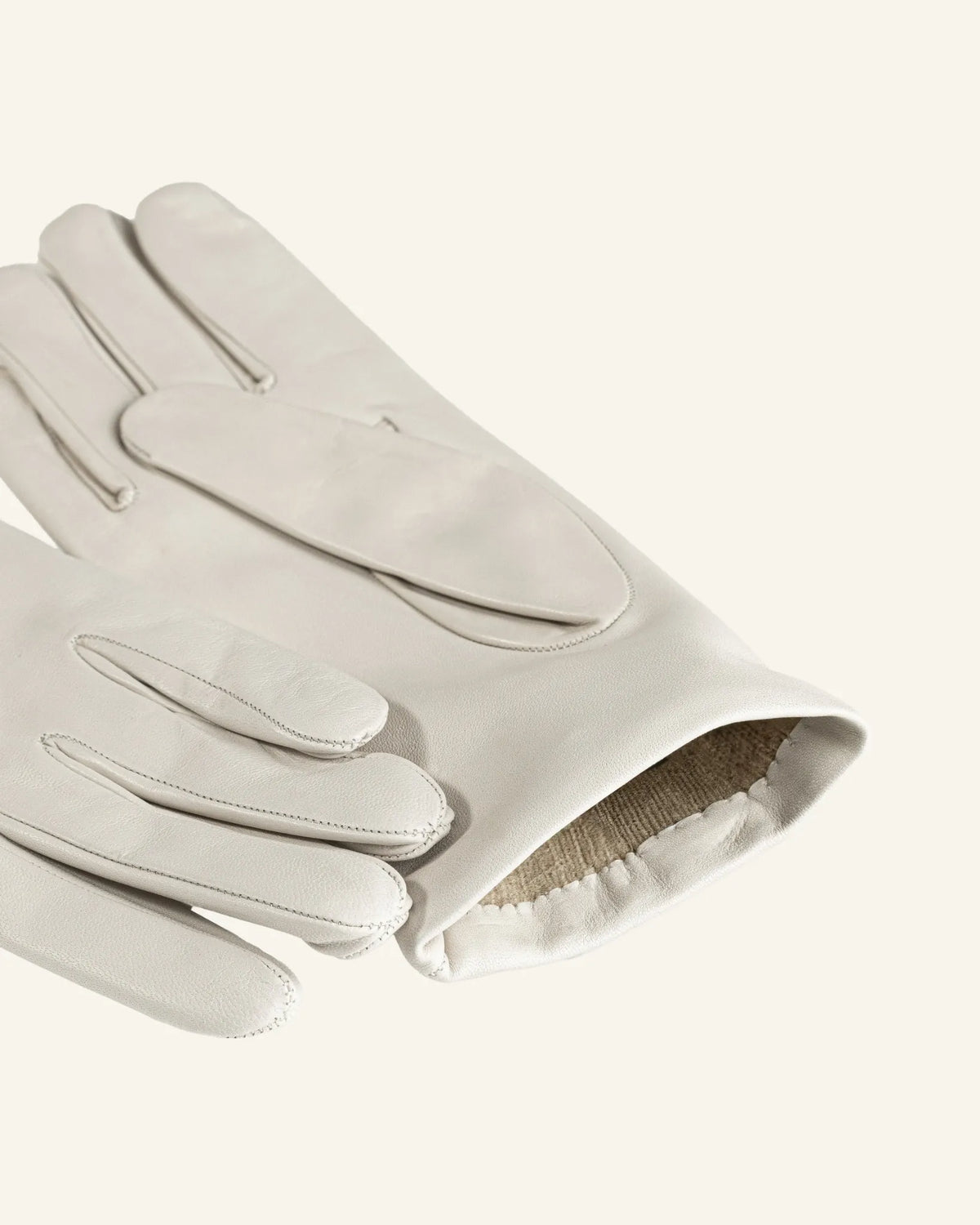 Women's leather gloves with cashmere lining - Quiete