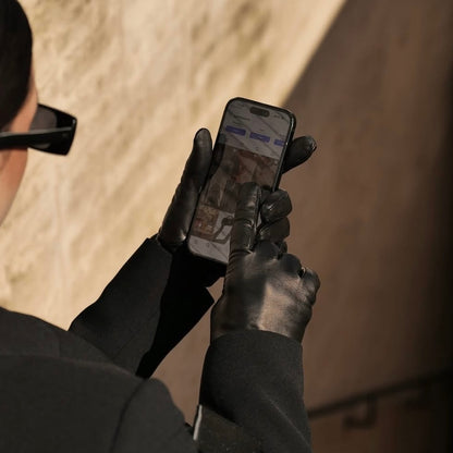 touchscreen leather gloves 