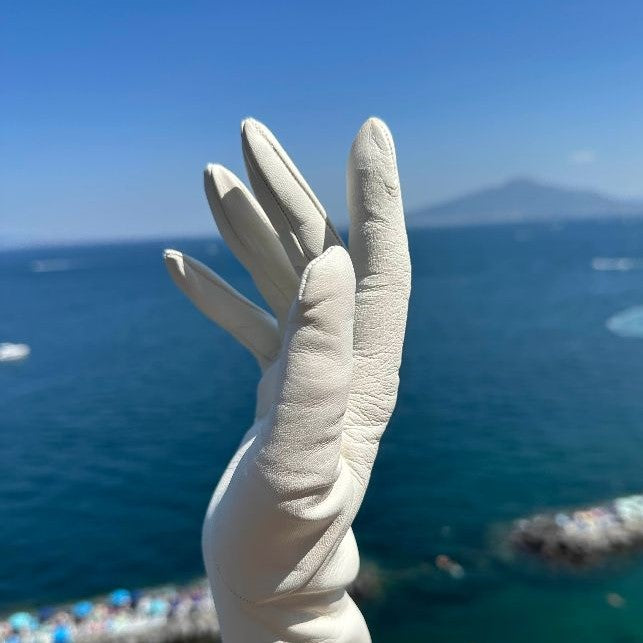 Sorrento | Opera Length Leather Gloves (60cm)
