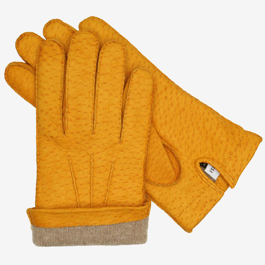 Peccary leather gloves with cashmere lining - Gennaro