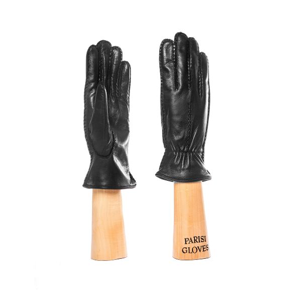 women's deerskin gloves black