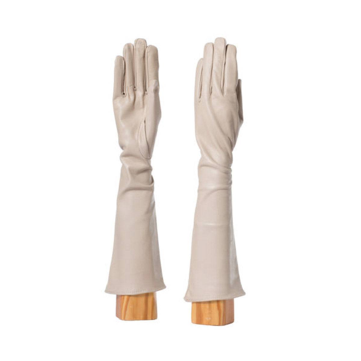 long gloves beige