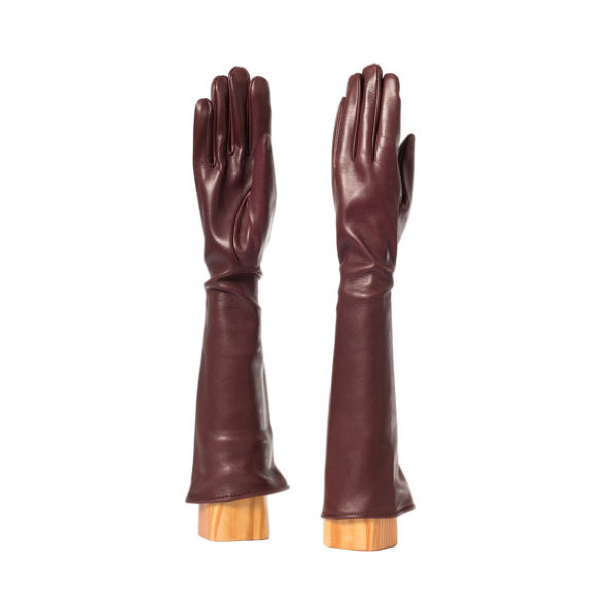 long gloves bordeaux