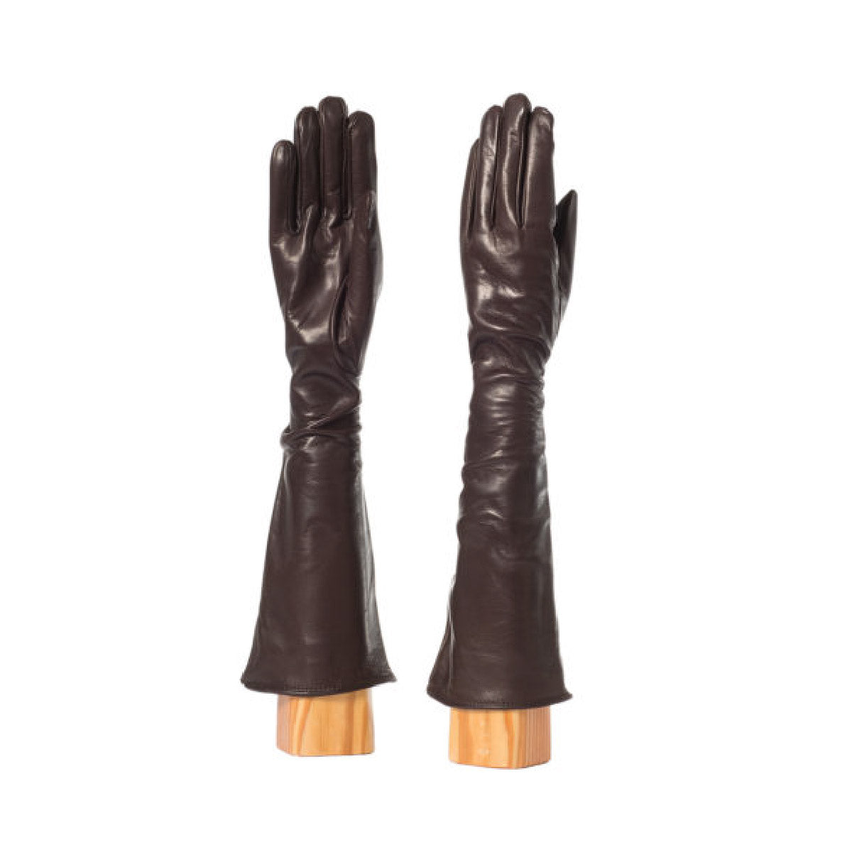 long gloves brown