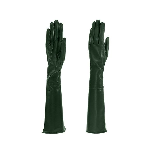 long gloves military green