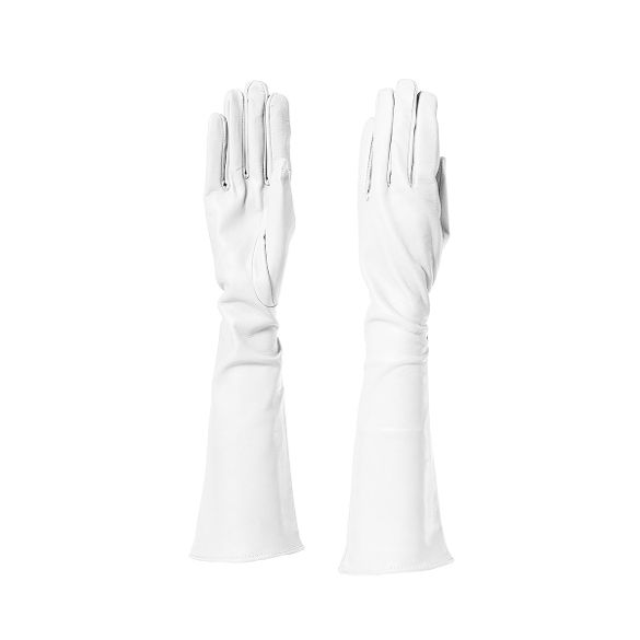 long gloves white