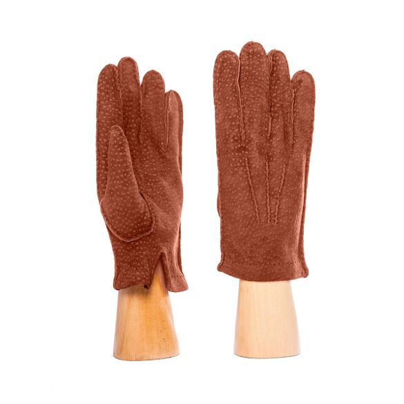 men's capybara gloves tobacco