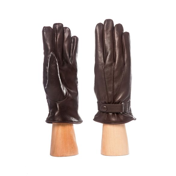 men's leather gloves brown
