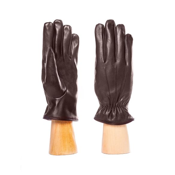 men's leather gloves brown