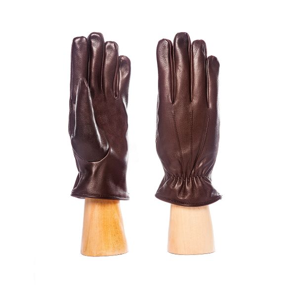 men's leather gloves cognac