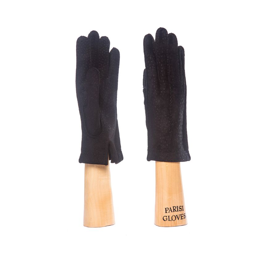 women's capybara gloves black