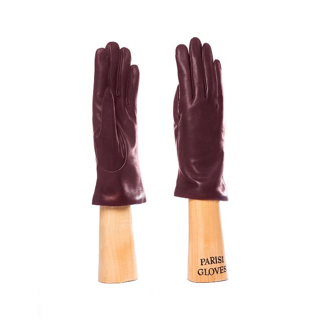 women's classic leather gloves bordeaux